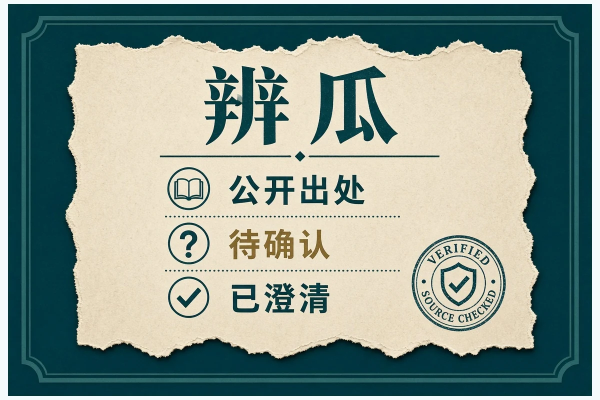 辨瓜公开来源核对